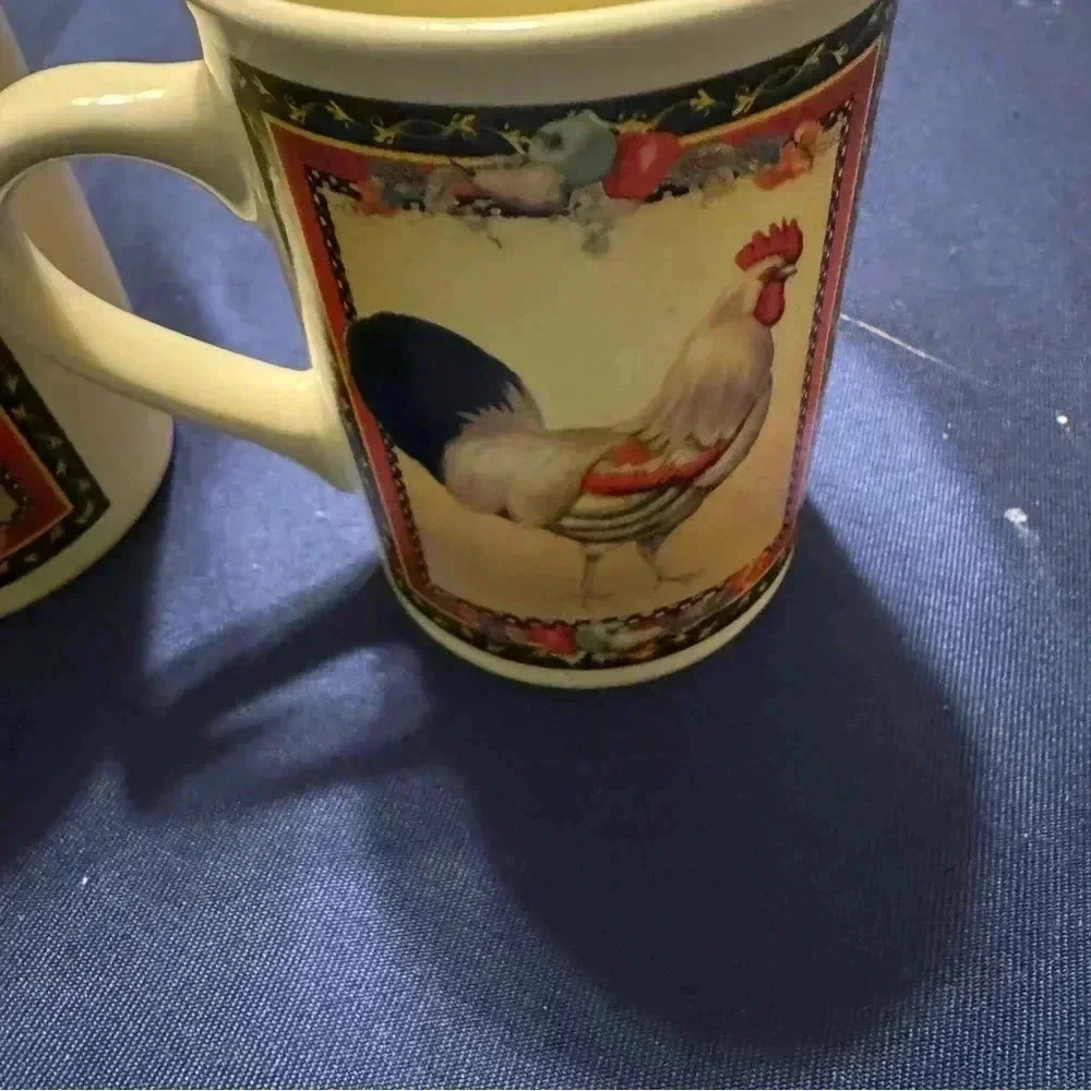 Bay Island Set of Two ROOSTER Mugs - Picture 7 of 11